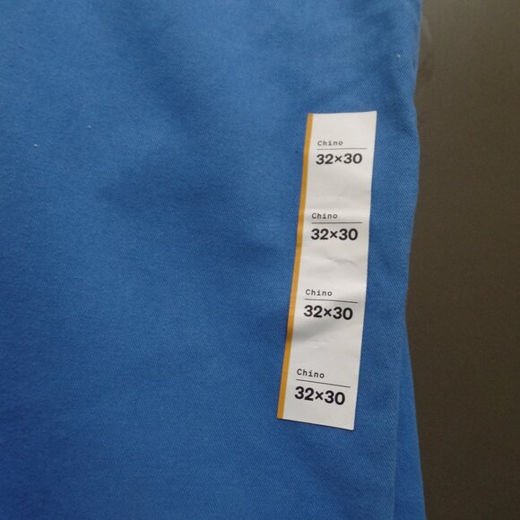 HOUSTON WHITE Men's Chino Pants 32/30 NWT Blue - Picture 3 of 4